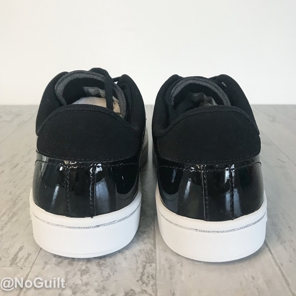 Converse All Court OX Black Patent Leather Sneaker - Picture 4 of 8